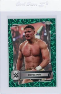 2025 Topps WWE Chrome DION LENNOX Teal Laser Refractor /175 #127 - Picture 1 of 3