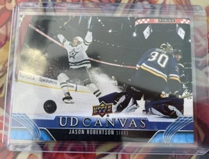 Carta da hockey Jason Robertson UD tela #C350 2023-24 serie estesa *COME NUOVA* - Foto 1 di 2