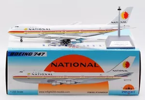 Avión diecast a vuelo 1:200 NATIONAL AIRLINES Boeing B747-400 modelo N77773 - Imagen 1 de 15