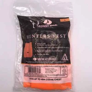 MOSSY OAK ORANGE HUNTERS VEST 1 PACK SIZE L - NEW HUNTING EQUIPMENT - Picture 1 of 4
