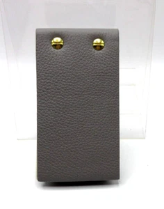 Flip Pad Note Pad Leather Cover 3x5 Refillable 142 Lined Pages GRAY Pebble - Picture 1 of 10