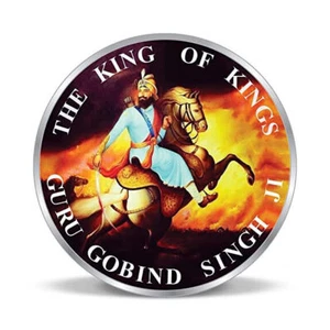 BIS Punzonato Guru Gobind Singh 999 Moneta Argento Puro 100 grammi - Foto 1 di 3
