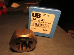 1/2"-13 Chromium Steel Bright Finish UNC, Hexagon Rethreading Bolt Die - Picture 1 of 2