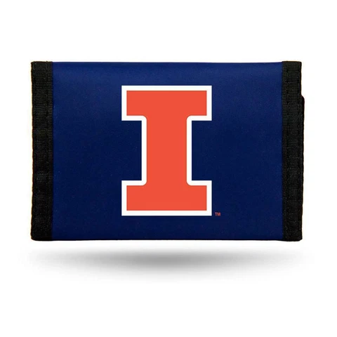Illinois Fighting Illini Nylon Tri-Fold Wallet Cover