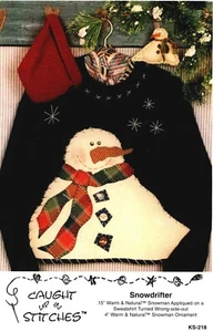 Snowdrifter Sweatshirt Applique Craft Pattern by Caught Up in Stitches KS-218 - Picture 1 of 2