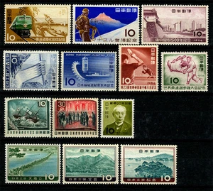 JAPAN 1956 -1961 nice COMMEMORATIVE issues - 10 mint sets/issues - MNH - Picture 1 of 1