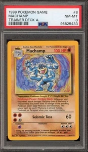 Pokemon Machamp Trainer Deck A NON Holo Rare #8 PSA 8 - Photo 1/2