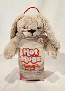 Nuovo Hot Hugs Microwavable Hottie Bunny profumato con lavanda - marrone chiaro - nuovo con etichette - Foto 1 di 2