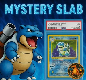 Mystery Pokemon Graded Card Slab-Chase Slab-PSA 9 Blastoise- Read Description - Picture 1 of 3