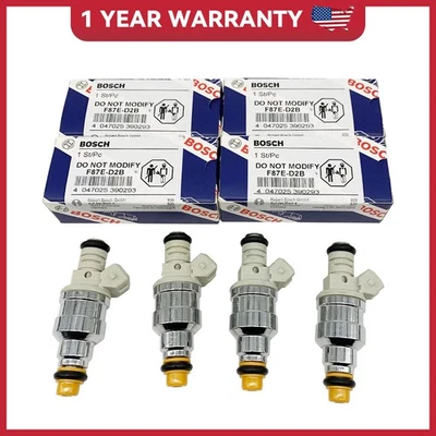 OEM Bosch 4-Hole 4X Fuel Injectors For 1998-2001 Ford Ranger, Mazda B2500 2.5L Foto 1 de 4