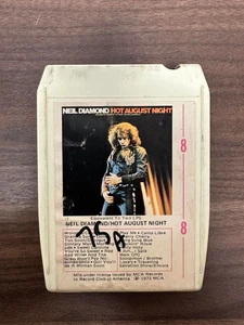 Neil Diamond Hot August Night 8 Track Tape Vintage Rare Audio Cassette - Imagen 1 de 3