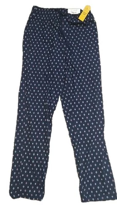 Stafford Men's Regular Fit Super Soft Open Bottom Blue Sleep Pants Small - Image 1 of 4