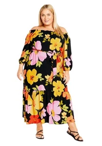 Avenue Women's Plus Size Mia Maxi Dress - Picture 1 of 15
