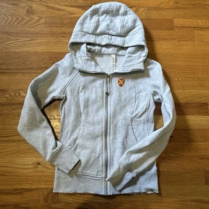 Lululemon Athletica Heather Gray Full Zip SCUBA Jacket, With Thumbholes, Size 6 - Picture 1 of 10