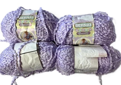4 Skeins Bernat Baby's Breath Super Bulky Yarn #57185 Baby Lilac s - Image 1 of 4