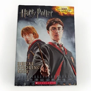 Harry Potter Deluxe Coloring Book (Harry Potter Movies 1-6) Acceptable Condition - Picture 1 of 3