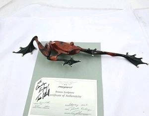 Tim Cotterill Frogman Rana Grande Bronce Sigilo - Imagen 1 de 15