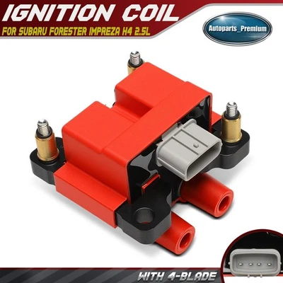Красная катушка зажигания для Subaru Forester 2009 2010 Impreza 2011 H4 2,5 л 22433AA590 - Изображение 1 из 4