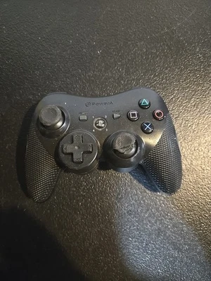Controlador Power A Inalámbrico PS3 - Negro Sin Respaldo Analógico Masticado Tal cual  Foto 1 de 4