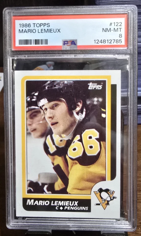 Mario Lemieux #122 1986 Topps PSA 8 Foto 1 de 1