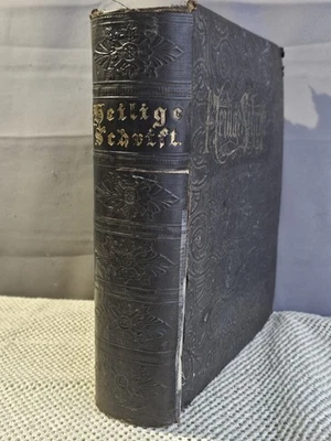 Die Neue Illustrurte Familien Bibel fur Hausliche Erbaunng und Belehrung 1882 - Image 1 of 4