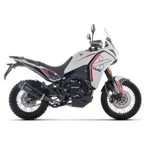 TERMINALE DI SCARICO ARROW INDY RACE EVO ALLUMINIO NERO MOTO MORINI X CAPE 700 - Picture 1 of 5