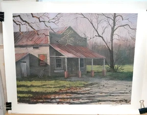 JIM HARRISON "SWEET STUFF" GENERAL STORE HAND SIGNED IN PENCIL LITHOGRAPH - Picture 1 of 10