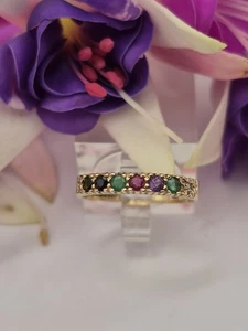 LIEBSTER halber Ewigkeitsring 9 kt Gelbgold. Gepunzt. Größe N - Bild 1 von 11