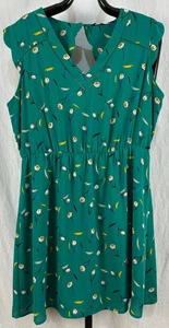 Vestido 41 Hawthorn Stitch Fix para mujer pequeño XL verde floral vieira medianoche nuevo con etiquetas - Imagen 1 de 8