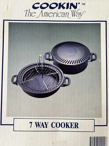 VINTAGE Cookin the American Way ~ 7-WEGE-HERD ~ BRANDNEU IN UNGEÖFFNETER VERPACKUNG ~ TAIWAN ** - Bild 1 von 6