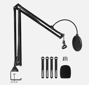 Tonor Studio Boom Microfono Braccio T20 Kit per Podcast Streaming Studio Gaming - Foto 1 di 4