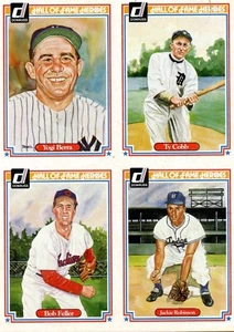 1983 Donruss Hall of Fame Heroes Baseball 4 card uncut sheet  - Picture 1 of 1