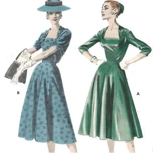 "Vestido Rockabilly de corte versátil con patrón de los años 50 vintage - busto = 36"" (91 cm)" - Imagen 1 de 1