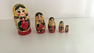 Best Pysanky set 5 Wooden Dolls Nesting Dolls 5 Inches they become one - Picture 1 of 7