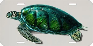 TURTLE TURTLES DESIGN YOUR OWN ASSORTED UV PRINTED METAL LICENSE PLATE 2 - Picture 1 of 4