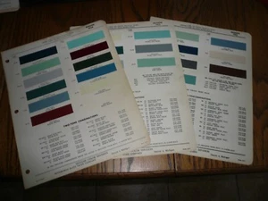 1952 1953 1954 Hudson Ditzler PPG Pinturas Color Chip Pintura Muestra - Tres años - Imagen 1 de 1