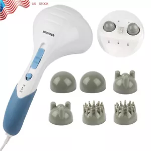 Handheld Back Massager Double Head Electric Full Body Massager Massage Hammer - Picture 1 of 10