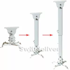 Tilt Swivel LCD DLP Projector Ceiling Mount Bracket Steel Height Adjustable cxr - Picture 1 of 5