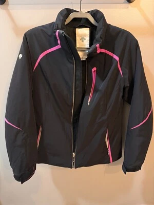 Descente Women's Black and Pink Ski Winter Size 12 Insulated Jacket Warm - Image 1 of 4