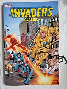 Invaders Classic Vol 4 de Thomas & Kupperberg 2010 TPB Marvel Cap Torch Namor - Imagen 1 de 3