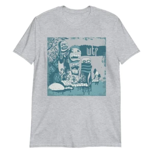 Grunge WTF Unisex T-Shirt Retro Goth Punk Geek - Picture 1 of 3