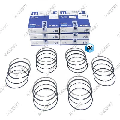 Juego de 6 anillos de pistón Φ82 mm para BMW N52B25 E90 E92 E60 E61 323i 325i 525i X3 2,5 Foto 1 de 4