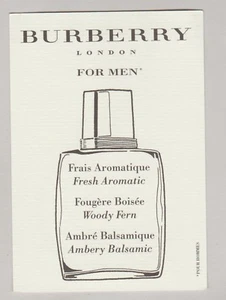 Carte publicitaire - advertising card - Burberrys de Burberry recto verso - Picture 1 of 2