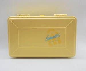 Caboodles Double Sided Cosmetic Jewelry Organizer Box Vintage 90s Y2K Yellow - Picture 1 of 11