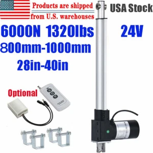 Motor actuador lineal eléctrico 24V 6000N Lift 1320lbs 36" pulgadas 900MM STOCK EE. UU. - Imagen 1 de 18
