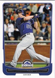 2012 Bowman #195 Jordan Pacheco RC Colorado Rockies