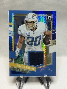 Cargadores de parche Hyper Prizm 2022 Panini Donruss Optic Austin Ekeler azul hilos - Imagen 1 de 2