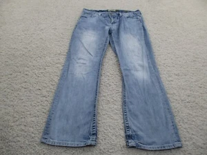 BKE Jeans Mens 34s Blue Carter Denim Western Cotton Buckle Light Wash A2 - Picture 1 of 18