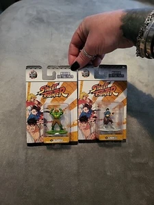 Street Fighter• Lot Of 2-Nano Die-Cast/Metalfigs• Blanka & Chun-Li• Jadatoys•New - Picture 1 of 4