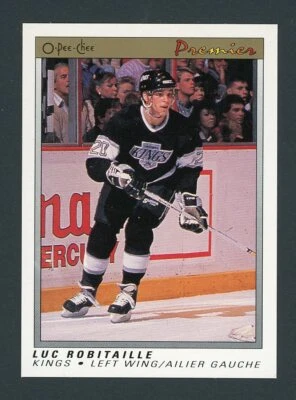 1990-91 O-Pee-Chee Premier Luc Robitaille #99 Los Angeles Kings - Image 1 of 2